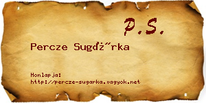 Percze Sugárka névjegykártya